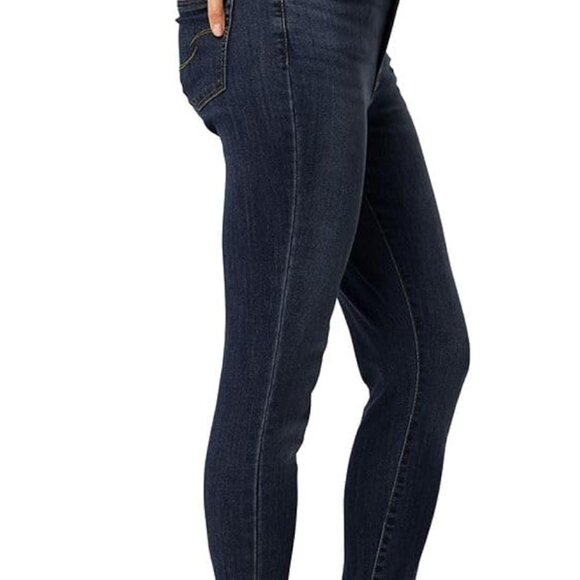 Signature Levi Strauss Gold Mid Rise Skinny Stretch Blue Denim Jeans 16L W34 L32 - Picture 14 of 16